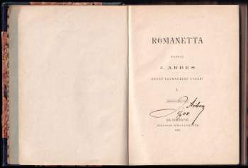Jakub Arbes: Romanetta