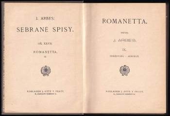 Jakub Arbes: Romanetta