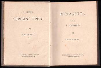 Jakub Arbes: Romanetta