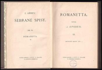 Jakub Arbes: Romanetta