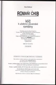 Hana Šebková: Romaňi čhib