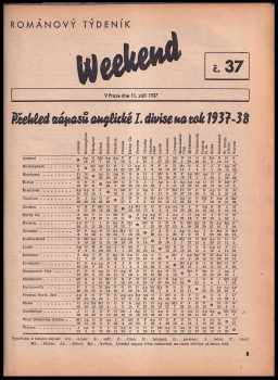 Evžen Ovesný: Románový týdeník Weekend - čísla 28, 30, 31, 32, 33, 34, 35, 36, 37, 38