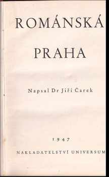 Jiří Čarek: Románská Praha