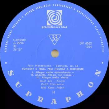 The Czech Philharmonic Orchestra: Romantické Houslové Koncerty