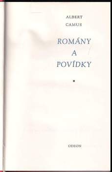 Albert Camus: Romány a povídky