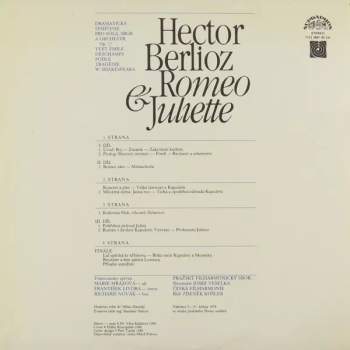 Zdeněk Košler: Romeo & Juliette (2xLP + BOOKLET)