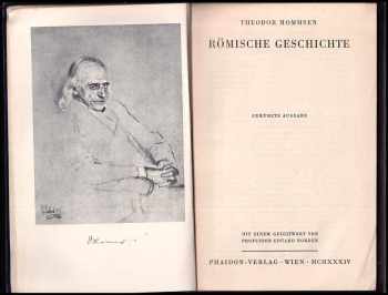 Theodor Mommsen: Romische Geschichte. Gekurzte ausgabe. (Římské dějiny, zkrácené vydání)