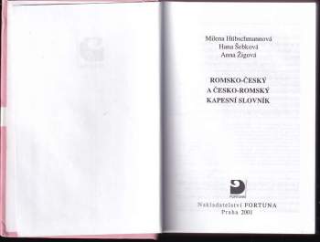 Hana Šebková: Romsko-český a česko-romský kapesní slovník