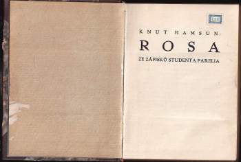 Knut Hamsun: Rosa