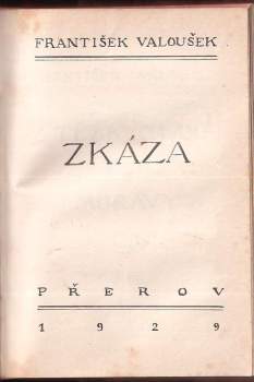František Valoušek: Spása a sláva