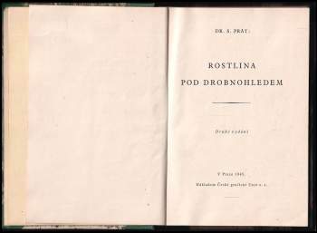 Silvestr Prát: Rostlina pod drobnohledem