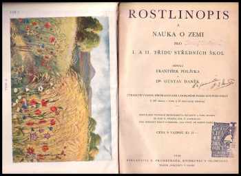 František Polívka: Rostlinopis a nauka o zemi pro I. a II. třídu středních škol