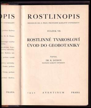 Karel Domin: Rostlinopis