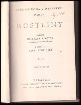 František Antonín Novák: Rostliny