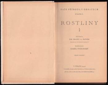 František Antonín Novák: Rostliny