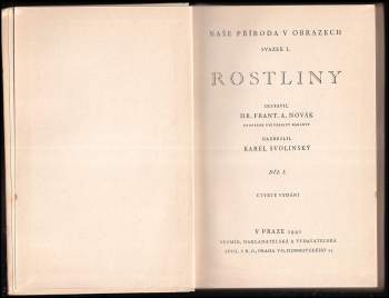 František Antonín Novák: Rostliny