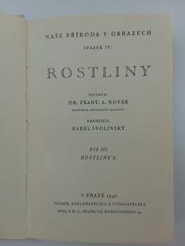 František Antonín Novák: Rostliny - díl III - rostliny 2.