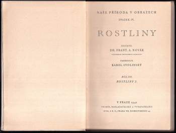 František Antonín Novák: Rostliny - díl III - rostliny 2.