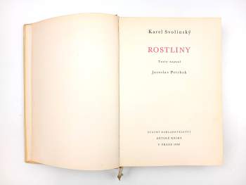 Jaroslav M Petrbok: Rostliny