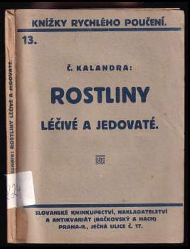 Rostliny léčivé i jedovaté
