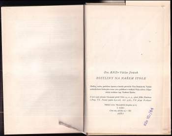 Václav Jirásek: Rostliny na našem stole