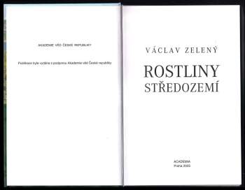Václav Zelený: Rostliny Středozemí
