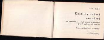 Václav Jirásek: Rostliny známé neznámé