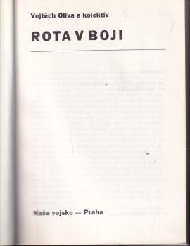 Vojtěch Oliva: Rota v boji