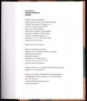 Petr Šabach: Rothschildova flaška