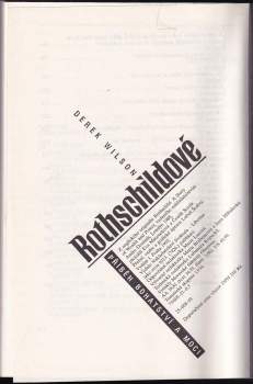 Derek A Wilson: Rothschildové