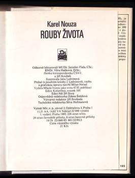 Karel Nouza: Rouby života