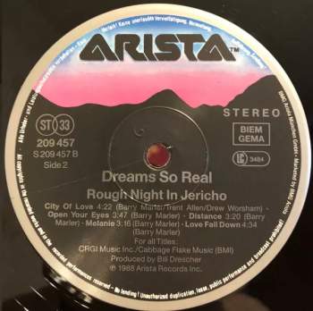 Dreams So Real: Rough Night In Jericho