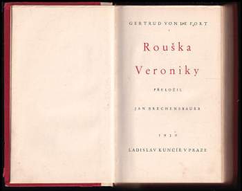 Gertrud von le Fort: Rouška Veroniky