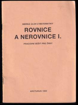 Rovnice a nerovnice I