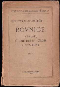 František Čuřík: Rovnice