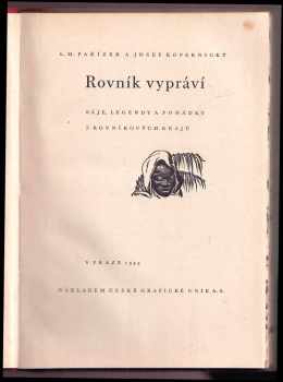 L. M Pařízek: Rovník vypráví