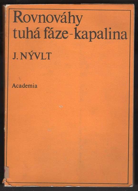 Jaroslav Nývlt: Rovnováhy