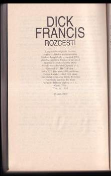 Dick Francis: Rozcestí