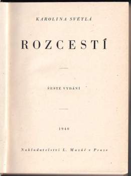 Karolina Světlá: Rozcestí