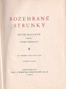 Vilma Sokolová: Rozehrané strunky