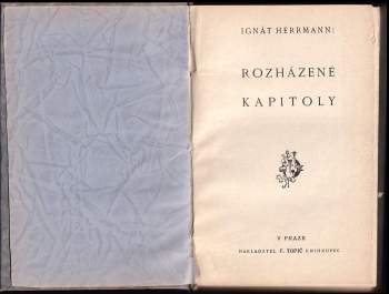 Ignát Herrmann: Rozházené kapitoly