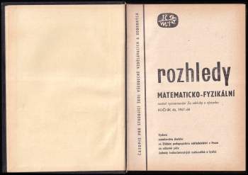 Ota Setzer: Rozhledy matematicko-fyzikální, ročník 46., 1967-68