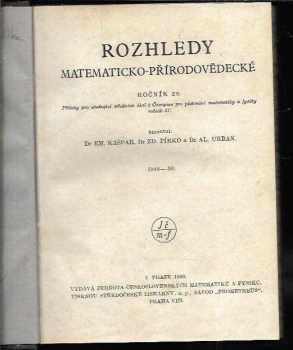 Zdeněk Pírko: Rozhledy matematicko-přírodovědecké