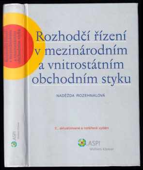 Rozhodčí řízení v mezinárodním a vnitrostátním obchodním styku