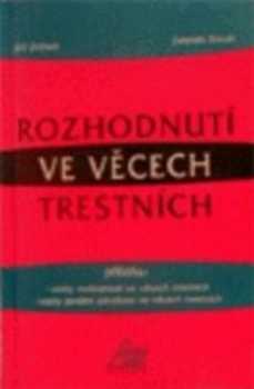 Rozhodnutí ve věcech trestních