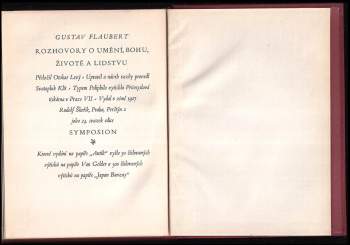 Gustave Flaubert: Rozhovory o umění, Bohu, životě a lidstvu