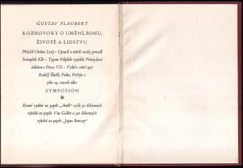 Gustave Flaubert: Rozhovory o umění, Bohu, životě a lidstvu