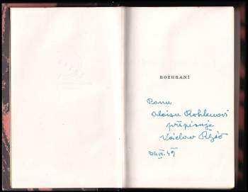 Václav Řezáč: Rozhraní