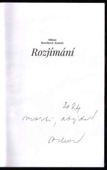 Milena Hercíková-Koutná: Rozjímání