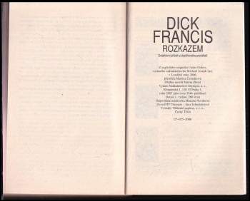 Dick Francis: Rozkazem